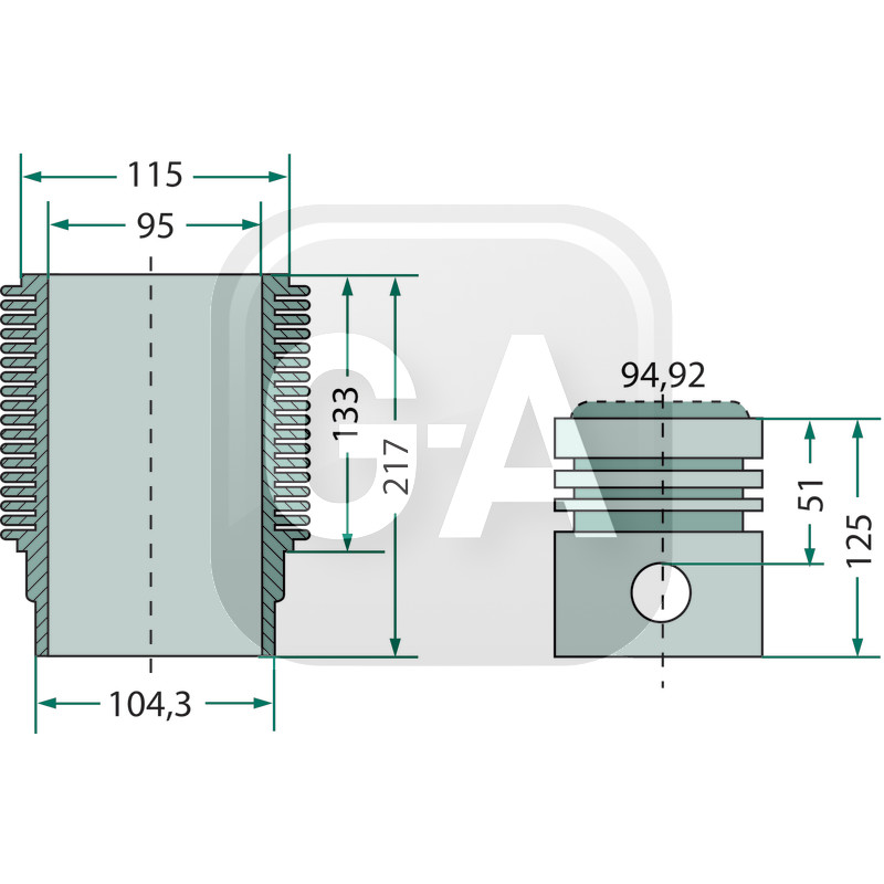 Kit cylindree tracteur Deutz